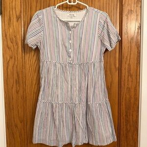 Madewell Multicolor Striped Mini Dress